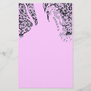 Papeterie FEMME ROMANTIQUE, ROSE ET NATURE Rose noir