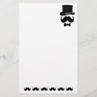 Feuille de papier moustache
