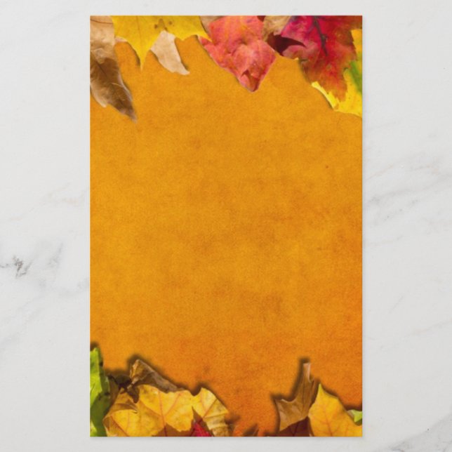 Papeterie Feuilles d'automne 1 (Devant)