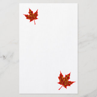 Papeterie Feuilles de feu