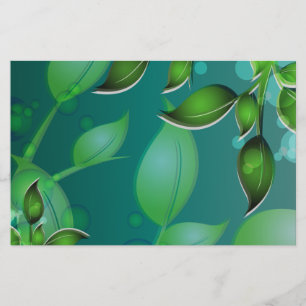 Papeterie Feuilles de jardin frais