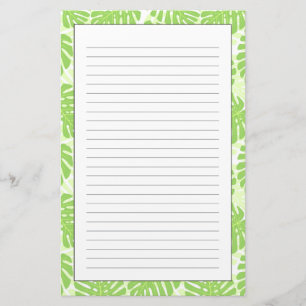 Papeterie Feuilles De Plante Tropical - Monstera Motif