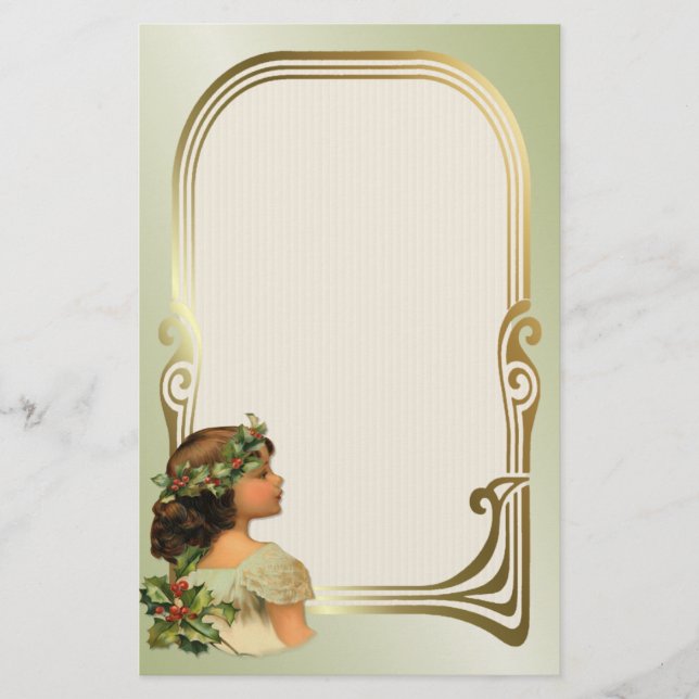 Papeterie Fille de Noël Holly (Devant)