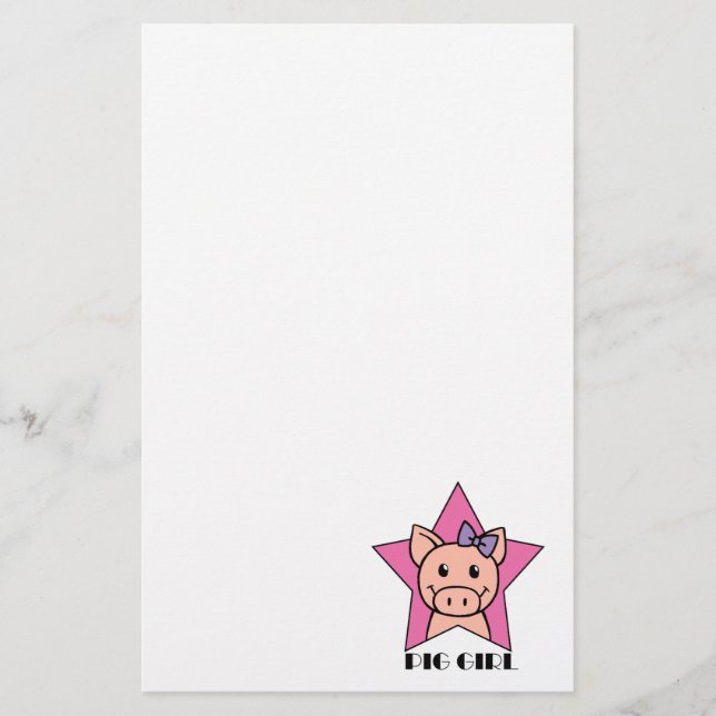 Papeterie Fille de porc (Devant)
