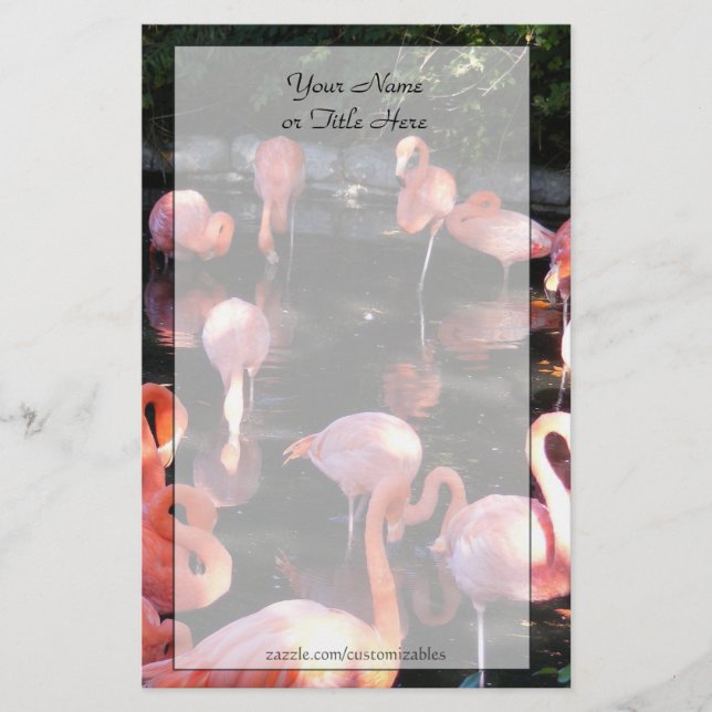 Papeterie Flamant rose (Devant)