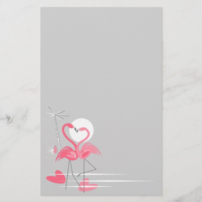 Papeterie Flamant rose Love Side (Devant)