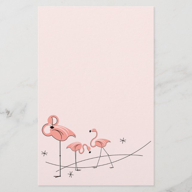 Papeterie Flamants roses Pink Trio (Devant)