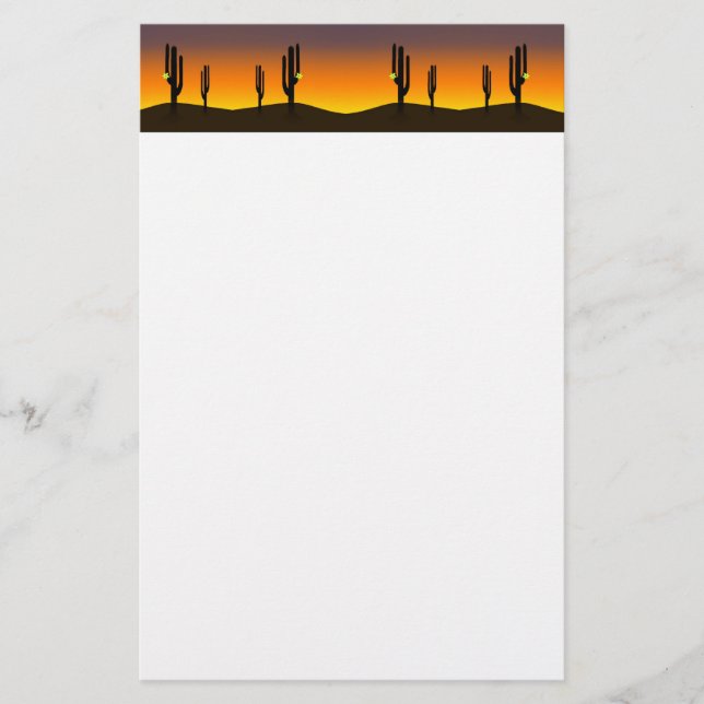 Papeterie Fleur Cactus (Devant)