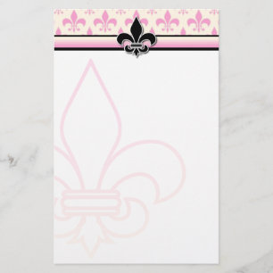 Papeterie Fleur de Lis Design fixe