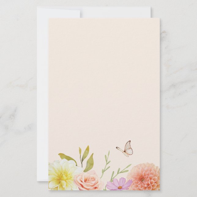 Papeterie Fleur de Printemps Pastel (Devant)