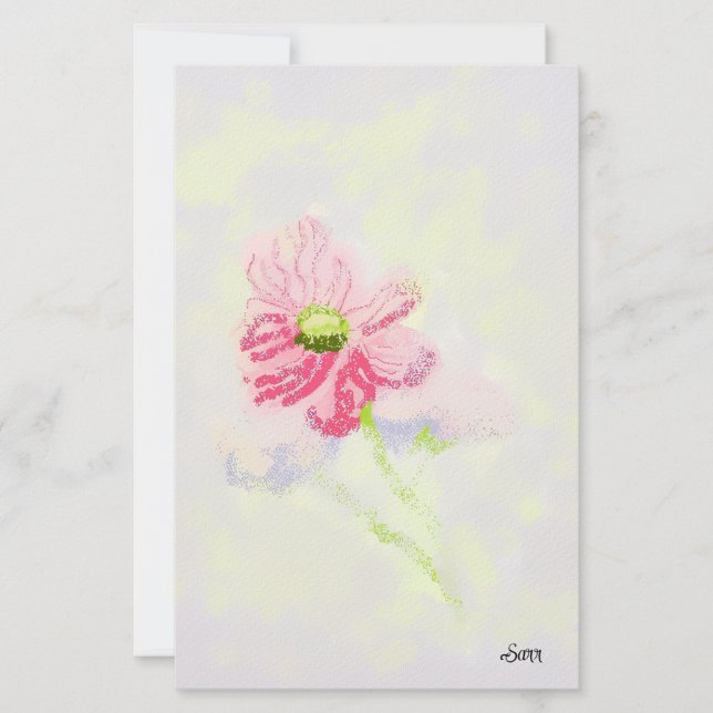 Papeterie : Fleur d'Iris (Devant)