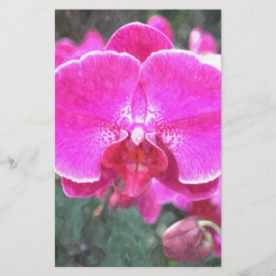 Papeterie Fleur d'orchidée rose, photo florale