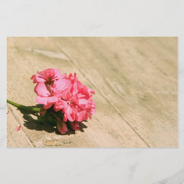 Papeterie Fleur rose (Devant)