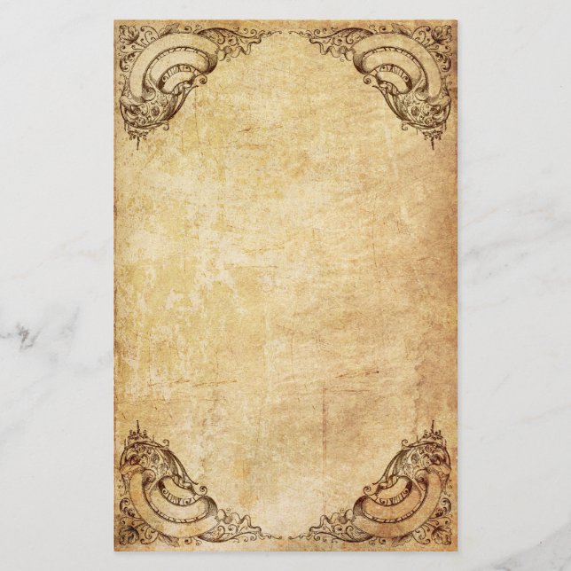 Papeterie fleurie vintage de ruban (Devant)