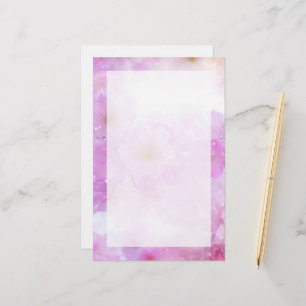 Papeterie Fleurs de fleurs de cerisier rose