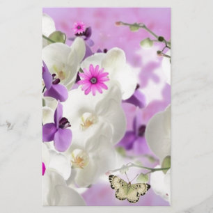 Papeterie fleurs florales vignes orchidées fleurs plantes