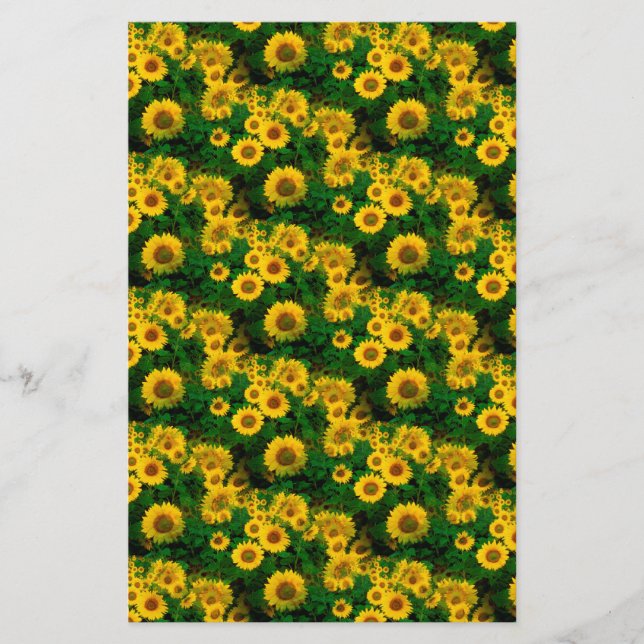 Papeterie fleurs jaunes (Devant)