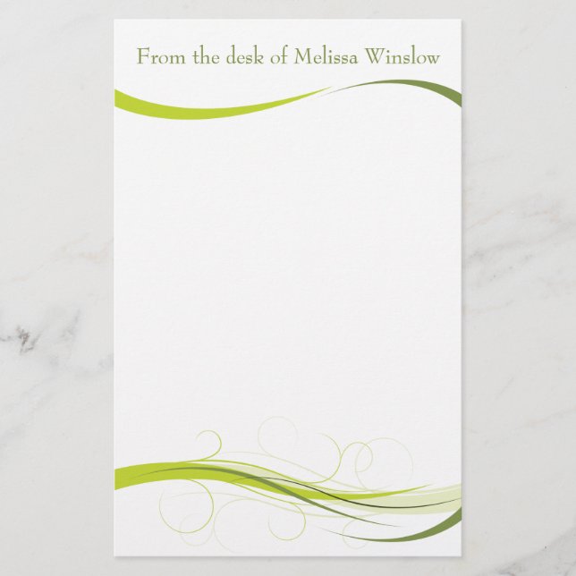 Papeterie Fleurs organiques simples 5,5 po x 8,5 po Papeteri (Devant)