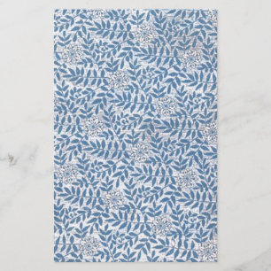 PAPETERIE FLORAL BLEU ÉLÉGANT