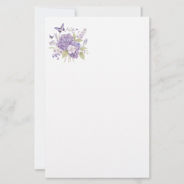 Papeterie Floral Stationery Paper (Devant)