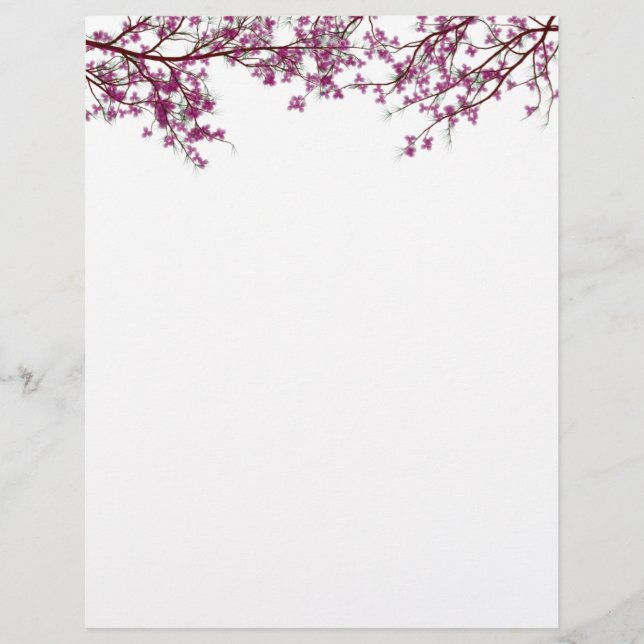 Papeterie florale Arbre en fleurs (Devant)