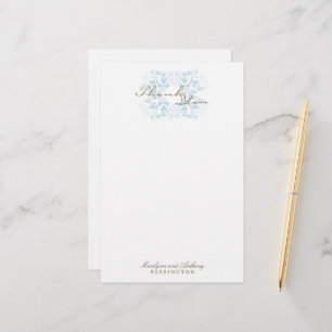 Papeterie florale de Merci de mariage de Flourish
