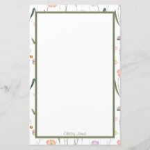 Papeterie florale personnalisée