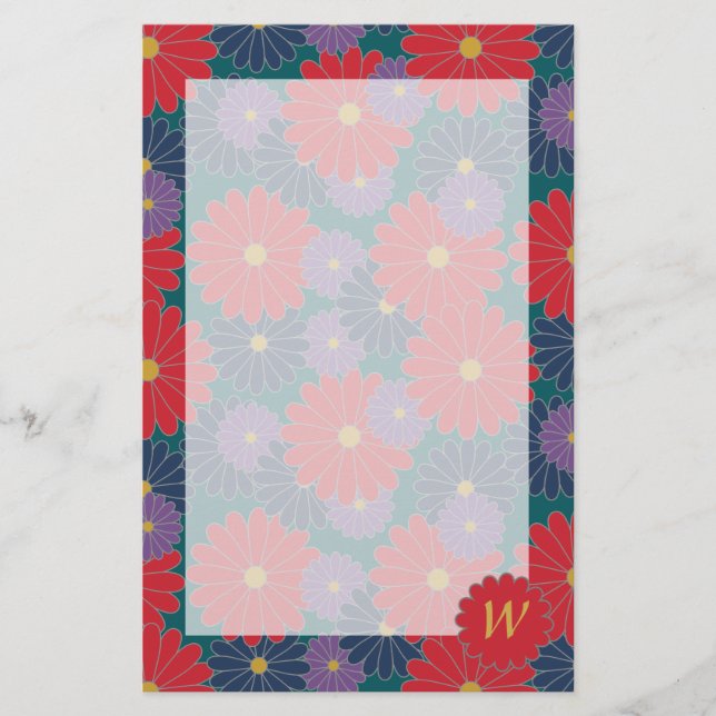 Papeterie florale Splashy automnale (Devant)