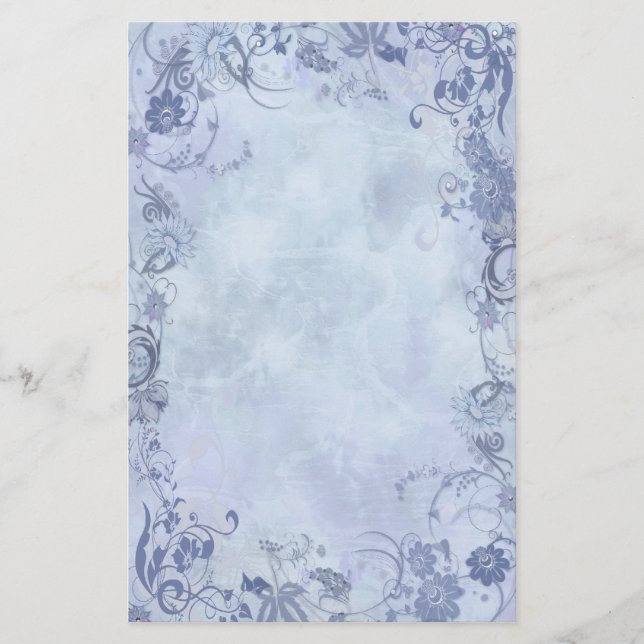 Papeterie Flore Bleue (Devant)