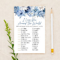 Flore Bleue Autour Du Jeu De Fête des mariées Mond