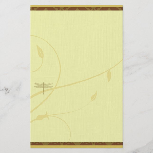 Papeterie Flourish de libellule stationnaire (Devant)