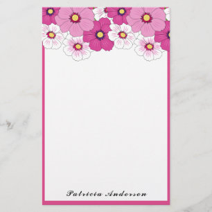 Papeterie Flower blanc Pretty