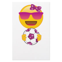 Footballeur Emoji pour des filles
