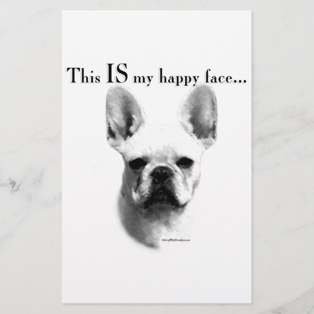 Papeterie Frenchie Happy Face (Devant)