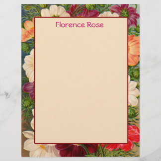 Papeterie frontière florale Vous pouvez Customiser