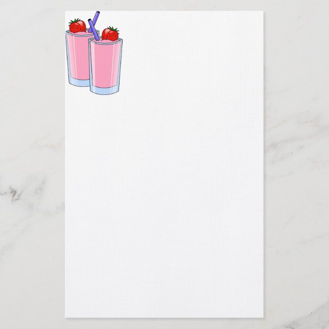 Papeterie Fruit Sweet Smoothie Fraise Dessert Destinée (Devant)