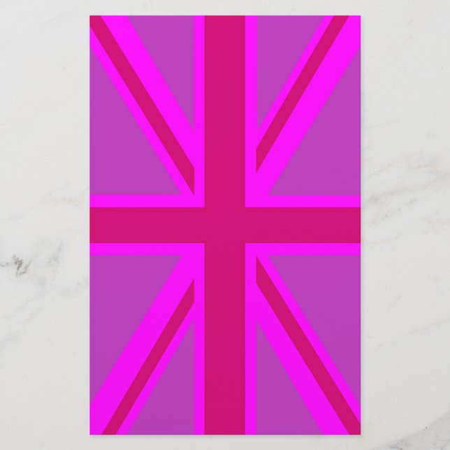 Papeterie Fuchsia Union Jack (Devant)
