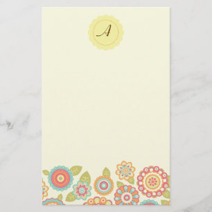 Papeterie Funky Boho Retro Flowers Mariage