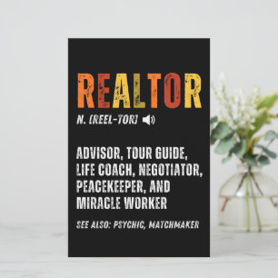 Papeterie Funny Courtier immobilier Realtor