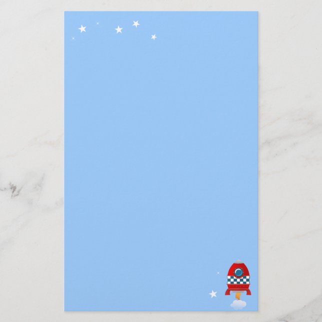 Papeterie Fusée d'espace - stationnaire (Devant)