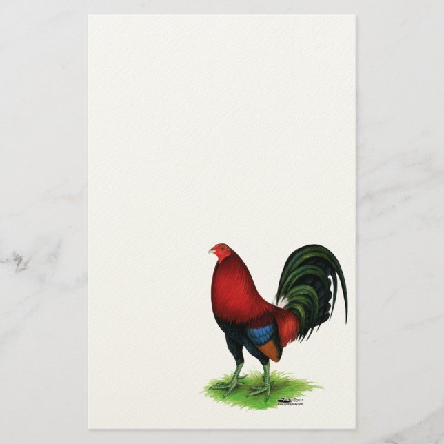 Papeterie Gamecock : Rouge foncé (Devant)