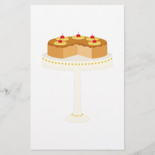 Papeterie Gâteau à l'envers d'ananas