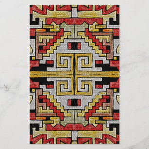 Papeterie Géométhorique Tribal/Motif ethnique