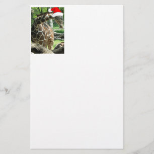Papeterie Giraffe de Noël
