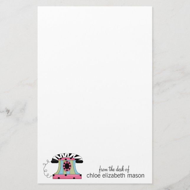 Papeterie Girly mignonne superbe de substance (Devant)