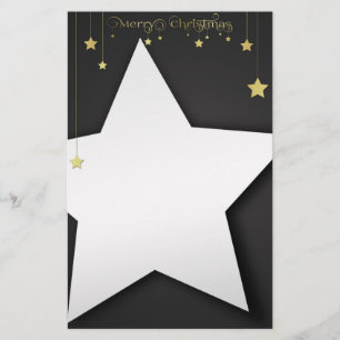 Papeterie Gold Joyeux Noël Etoiles