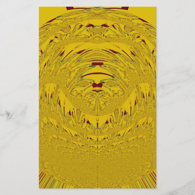Papeterie Golden Lion Head Art (Devant)