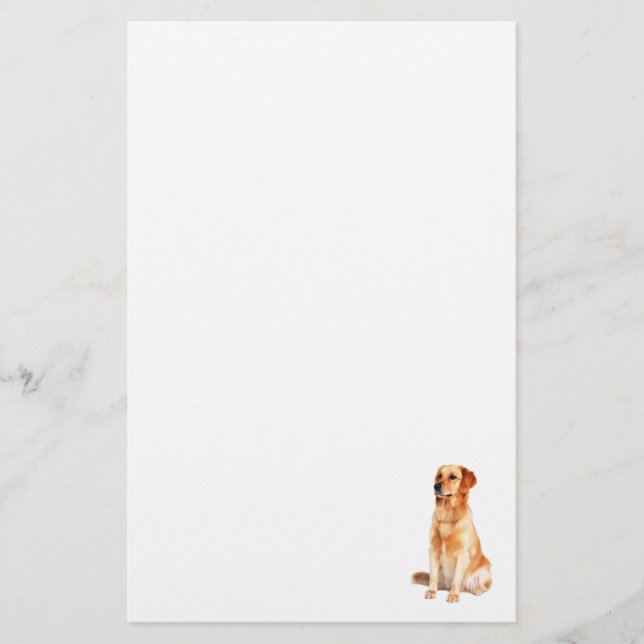 Papeterie Golden Retriever (Devant)
