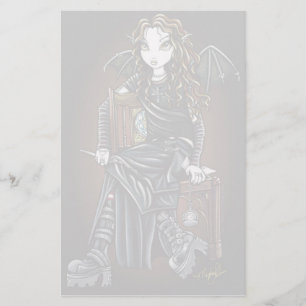 Papeterie gothique de fée de fille d'école "de