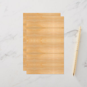 Papeterie Grain de bois d'or clair look Chauds couleurs Art